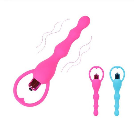 Pink Multi Beads Anal Vibrators