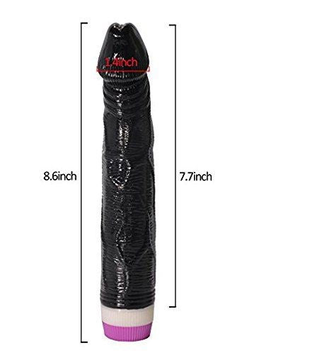 8 Inch Black Stud Vibrator Dildo in india