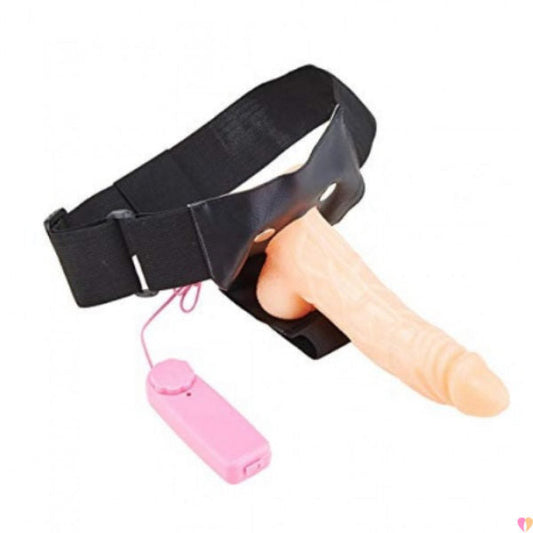 Hollow Strap on Dildo Vibrator