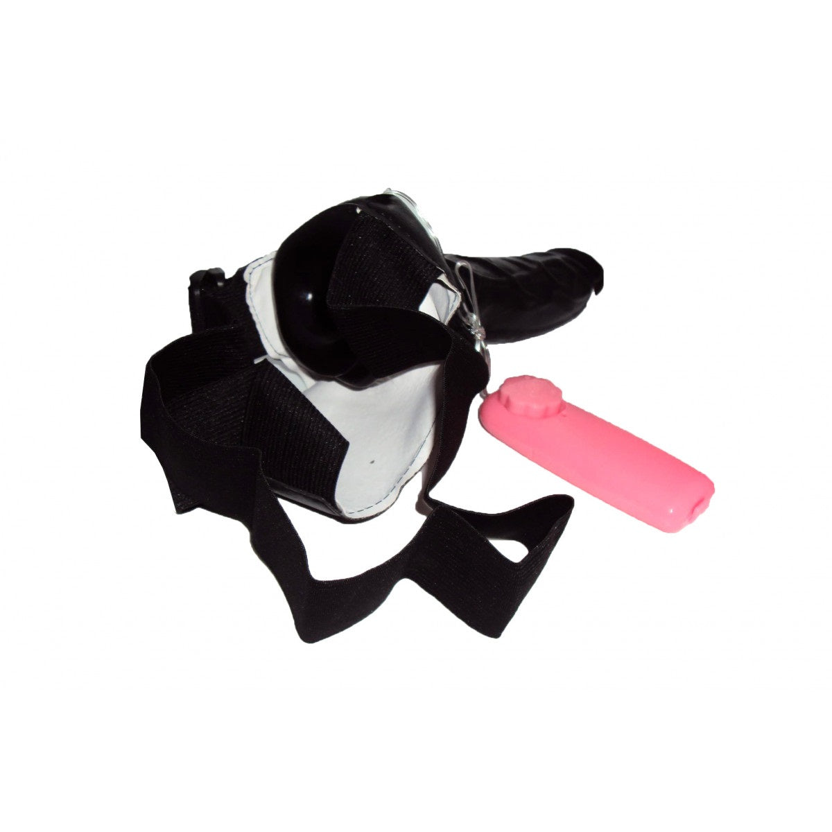 Black Hollow Strap on Dildo With Vibration in india