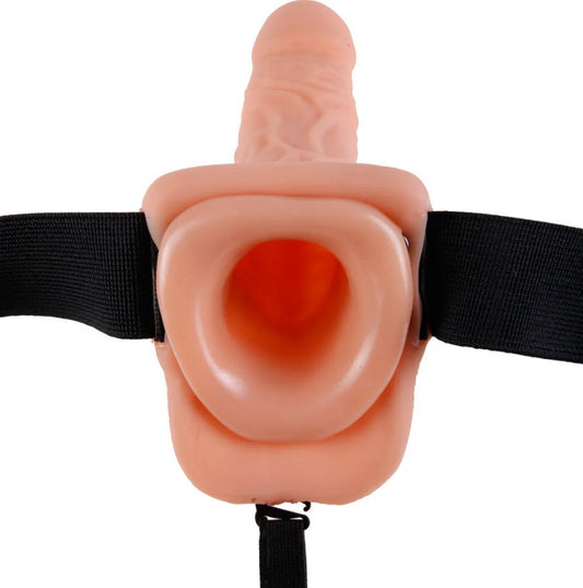 Full Hollow Strap On Realistic Dildo with Balls 7 inch
