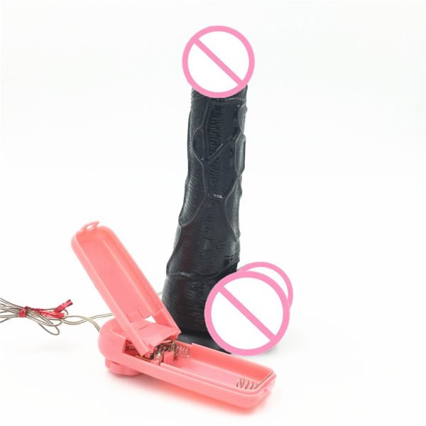 8 Inch Black Realistic Dildo With Vibration in india