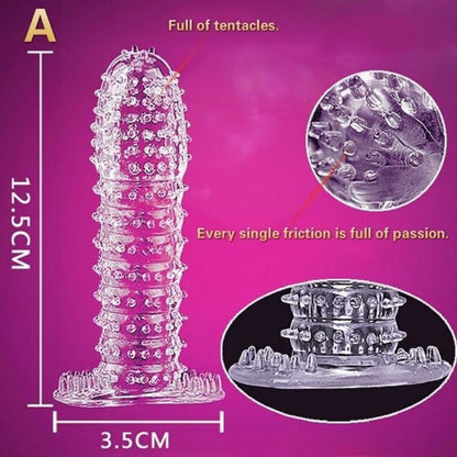 Crystal Ribbed Resuable Condom In India