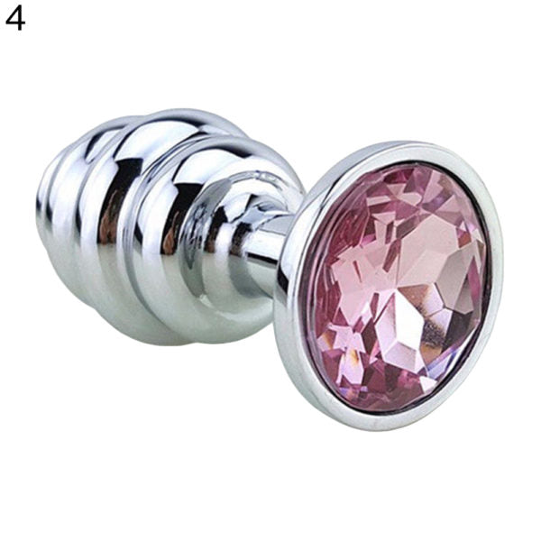 Spiral Beads Stainless Steel Metal Butt Plug - sex toys