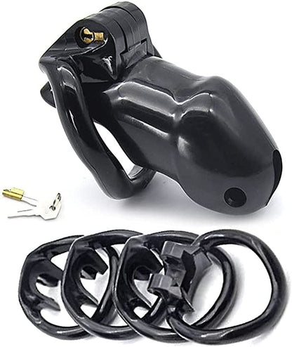 Chastity Cage Cock Ring - Black in India